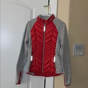 NWT!! Xersion Mixed Media Puffer Luxe Zip Jacket